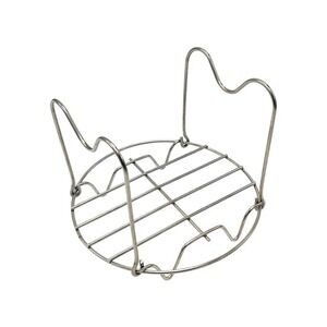 Instant Pot Steamer Rack Trivet 3-5 Qt Silver New Stainless Steel with Handles